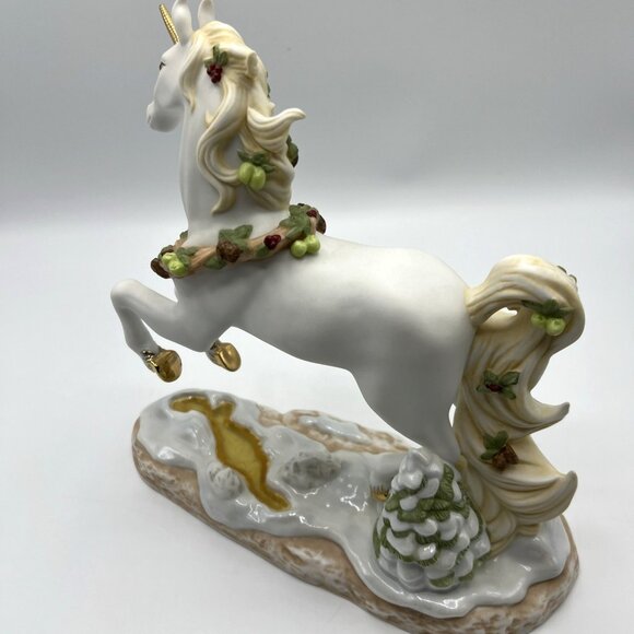 Princeton Gallery Yuletide Bliss Unicorn Horse 2005 Christmas Holiday - Picture 4 of 6